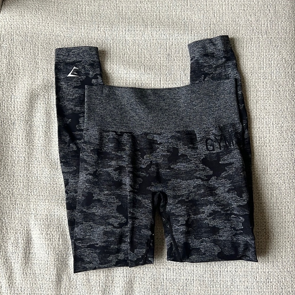 Gymshark black camo leggings